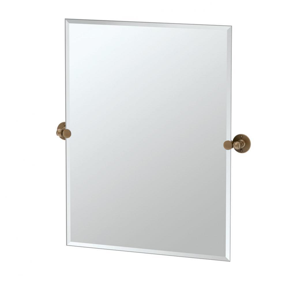 Cafe 31.5''H Frameless Rect Mirror Bronze