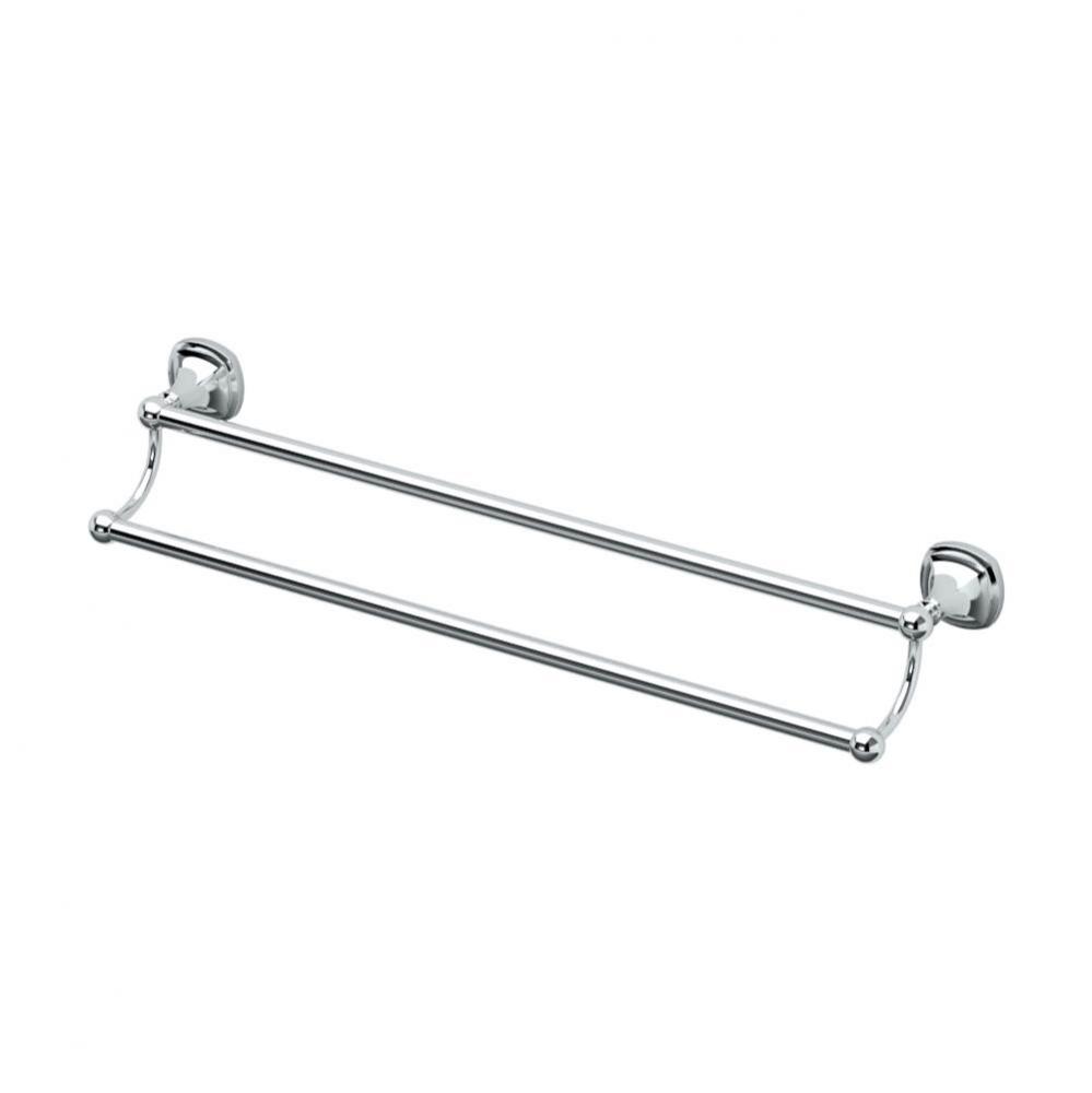 Lucerne 24'' L Double Towel Bar, Chrome