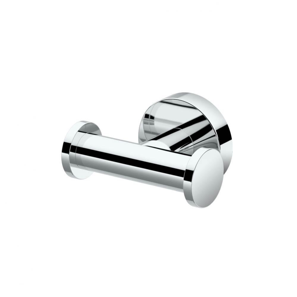 Glam Double Robe Hook Chrome