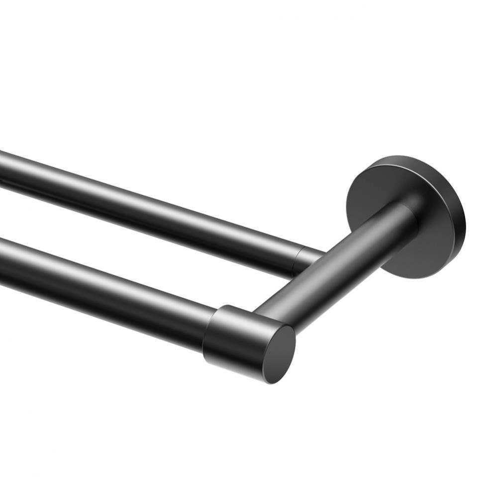 Reveal 24'' Double Towel Bar Matte Black