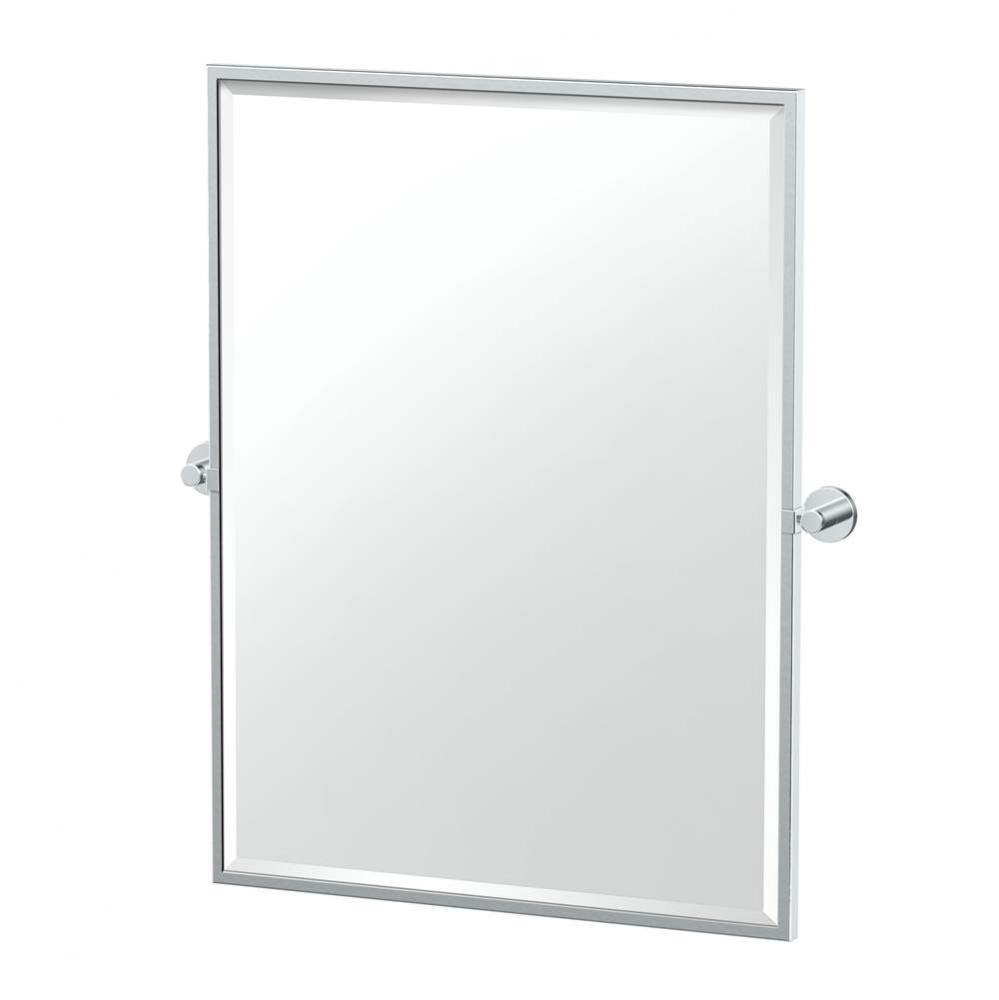 Reveal 32.5''H Framed Rect Mirror Chrome