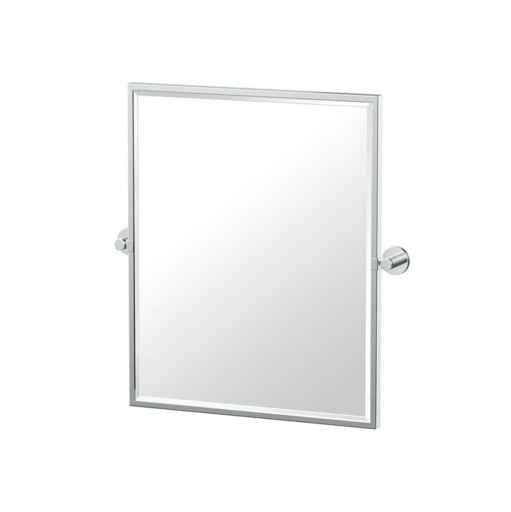 Reveal 25''H Framed Rect Mirror Chrome