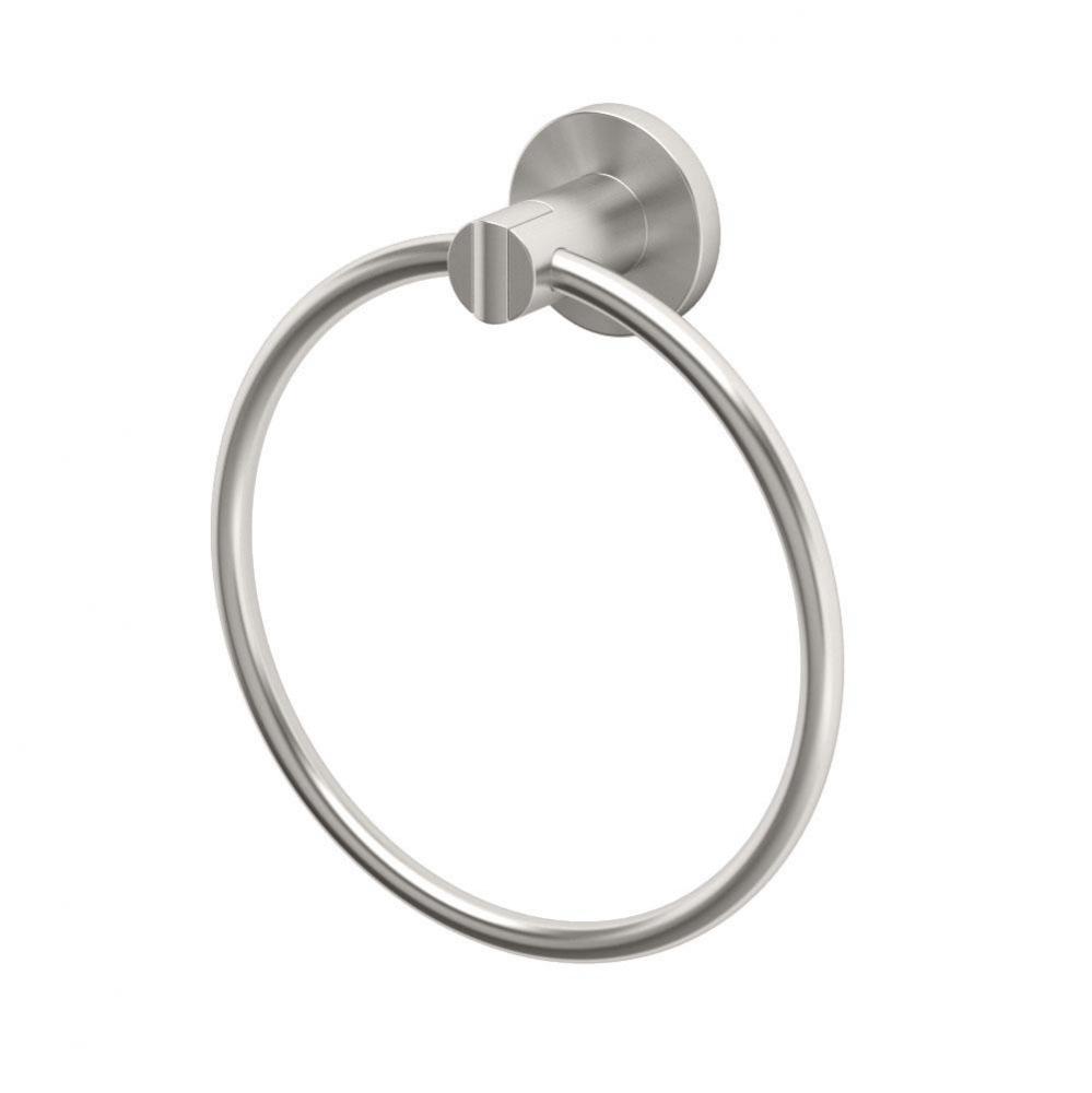 Channel Towel Ring Satin Nickel