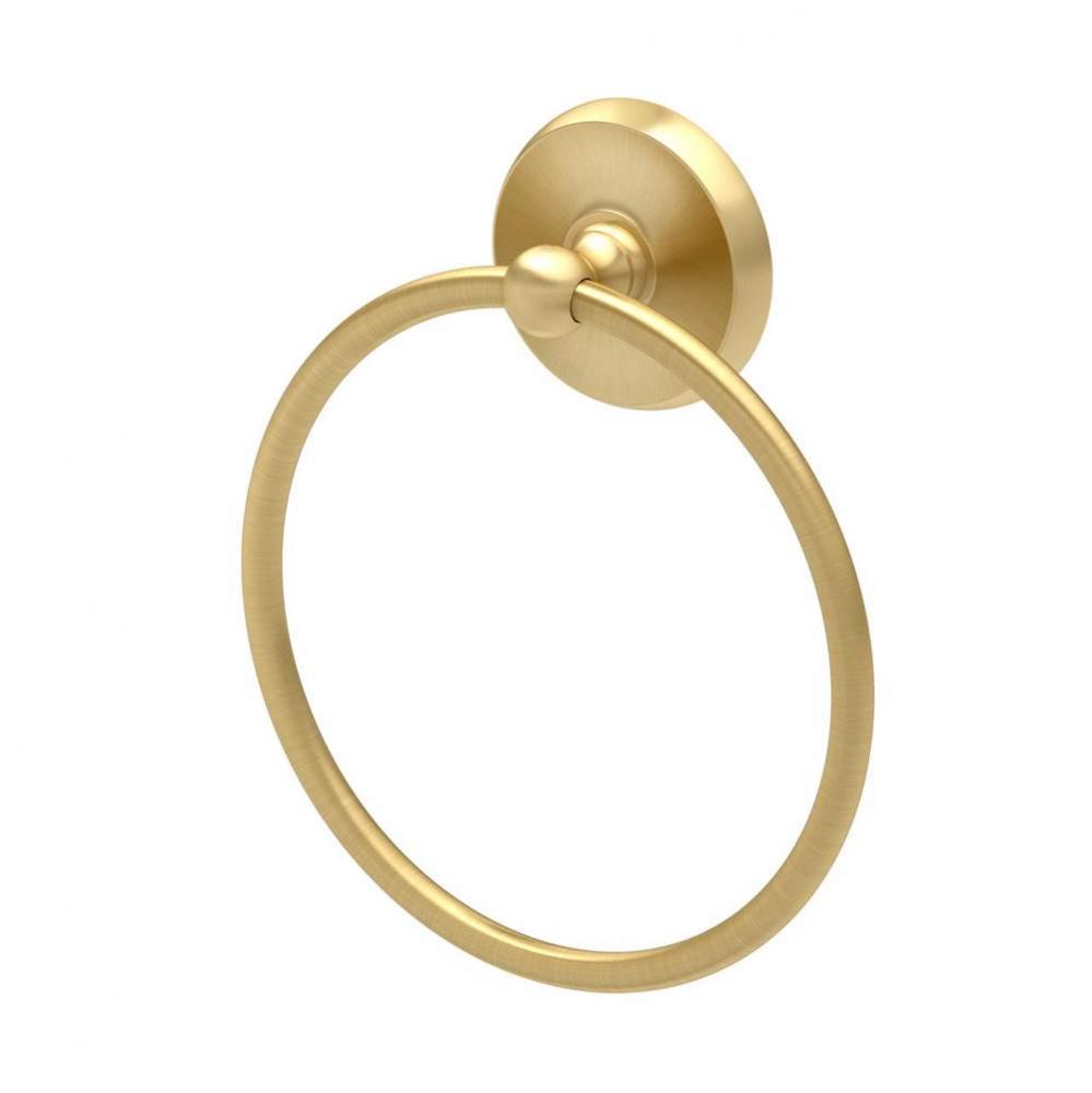 Designer II Towel Ring Brushed Brass