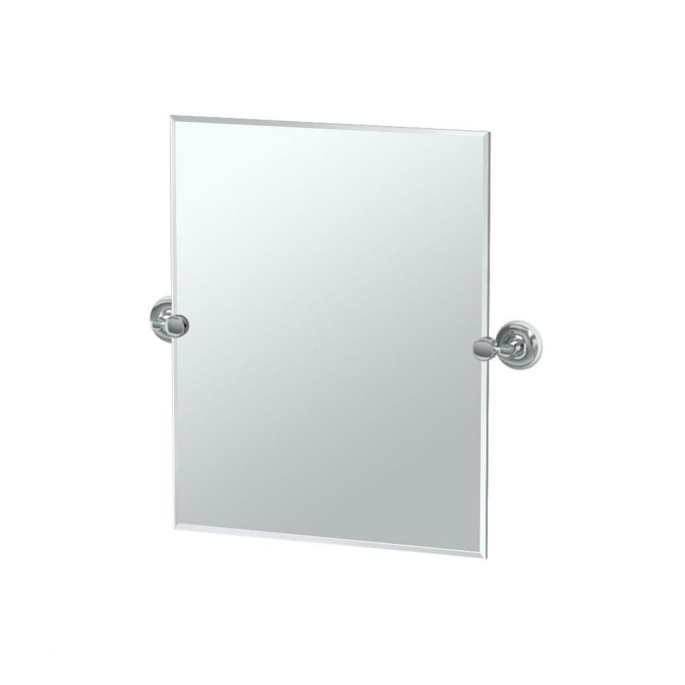 Designer II 24'' H Frameless Rectangle Mirror Chrome