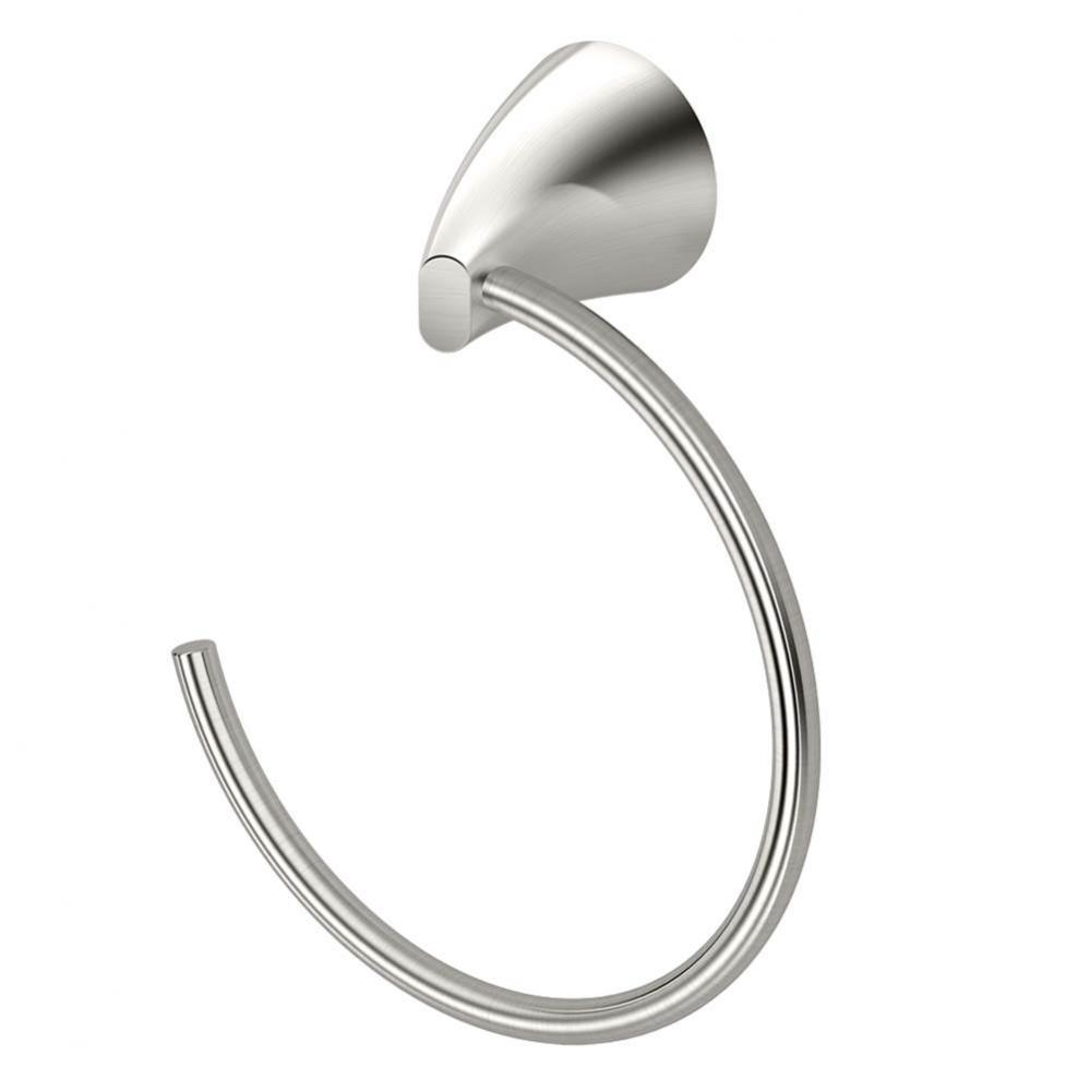 Brie Towel Ring, Satin Nickel