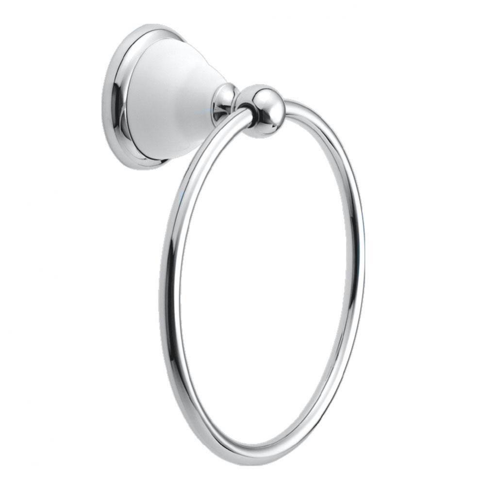 FRANCISCAN,TOWEL RING,CHROME