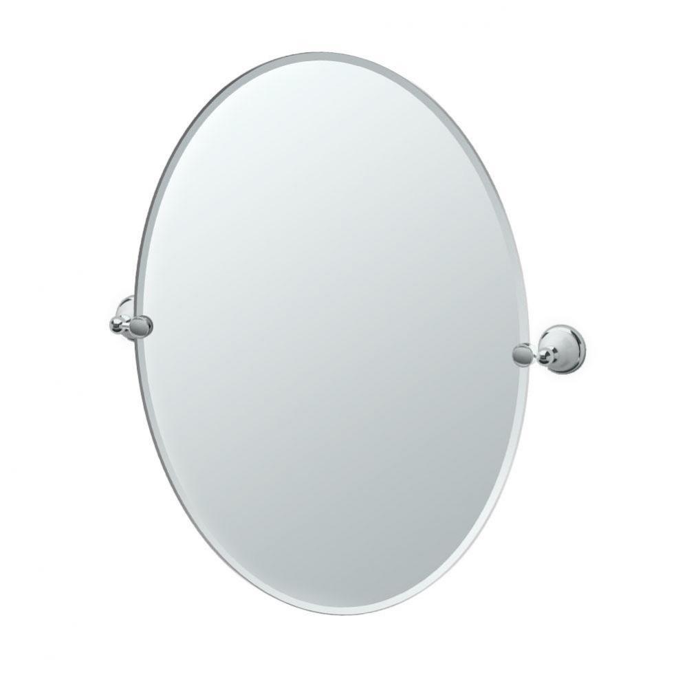 Franciscan 32''H Oval Mirror Chrome