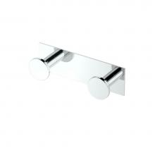 Gatco 1284 - Glam All Modern Decor Double Hook CH