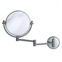 Gatco 1411 - Swing Arm Wall Mirror, 7.5'' Dia., Chrome