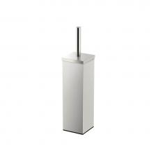 Gatco 1489 - Elegant Square Toilet Brush Holder SN