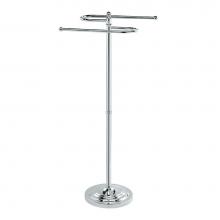 Gatco 1505 - Floor Standing 38''H S-Towel Holder CH