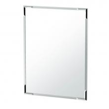 Gatco 1528 - Faceted Flush Mount 32.5''H Rect Mirror