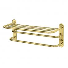 Gatco 1533 - Spa Towel Rack 24'' L, Polished Brass