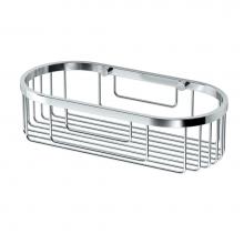 Gatco 1576 - OVAL BASKET,10 In. X4.5 In. ,CHROME