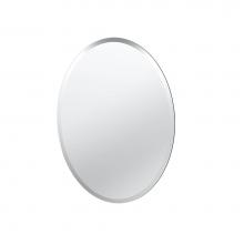Gatco 1800 - Flush Mount 26.5''H Frameless Oval Mirror