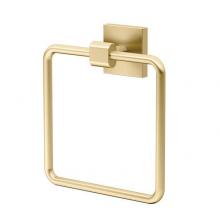 Gatco 4062 - Elevate Towel Ring Brushed Brass