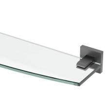 Gatco 4056MX - Elevate Glass Shelf Matte Black