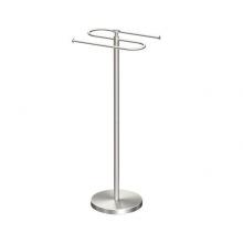 Gatco 1501 - Standing ''S'' Towel Holder 35'' H, Satin Nickel