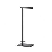 Gatco 1443MX - Latitude II 21.13'' H Standing Toilet Paper Holder w/ Storage, Matte Black