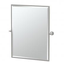 Gatco 4029FS - Tavern 32.5''H Framed Rectangle Mirror Satin Nickel