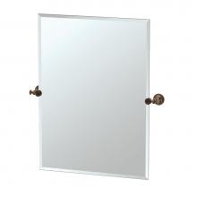 Gatco 4039S - Tavern 31.5'' H Frameless Rectangle Mirror, Bronze