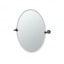Gatco 4039 - Tavern 26.5'' H Frameless Oval Mirror, Bronze