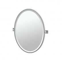 Gatco 4059F - ELEVATE,FRAMED OVAL MIRROR,CHR