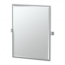 Gatco 4059FS - Elevate 32.5''H Framed Rect Mirror CH