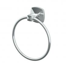 Gatco 4142 - Jewel Towel Ring, Chrome