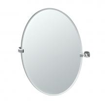 Gatco 4149LG - Jewel 32''H Oval Mirror Chrome