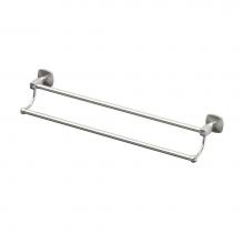 Gatco 4154 - Jewel 24'' L Double Towel Bar, Satin Nickel