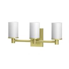 Gatco 1707 - Modern Farmhouse Triple Sconce, Brushed Brass