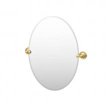 Gatco 5059LG - Designer II 32''H Oval Mirror Brass