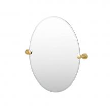 Gatco 4239 - Latitude II 26.5''H Oval Mirror Brass