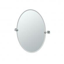 Gatco 4249 - Latitude II 26.5''H Oval Mirror Chrome
