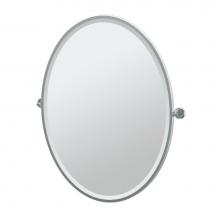 Gatco 4249FLG - Latitude II 33''H Framed Oval Mirror CH