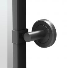 Gatco 4249MXF - Latitude 27.5''H Framed Oval Mirror Matte Black