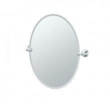 Gatco 4359 - Charlotte 26.5''H Oval Mirror Chrome