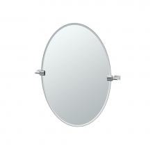 Gatco 4379 - Bleu 26.5''H Oval Mirror Chrome