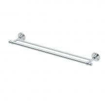 Gatco 4414 - Cafe 24''L Double Towel Bar Chrome