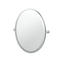Gatco 4669F - Reveal 27.5''H Framed Oval Mirror Chrome