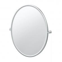 Gatco 4669FLG - Reveal 33''H Framed Oval Mirror Chrome