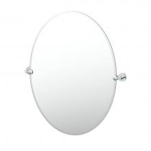 Gatco 4669LG - Reveal 32''H Oval Mirror Chrome