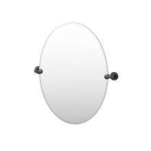 Gatco 4669MX - Reveal 26.5''H Oval Mirror Matte Black