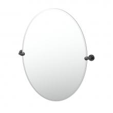 Gatco 4669MXLG - Reveal 32''H Oval Mirror Matte Black