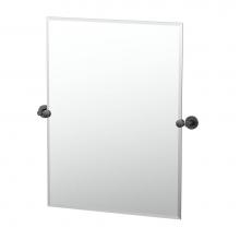 Gatco 4669MXS - Reveal 31.5''H Rectangle Mirror Matte Blk