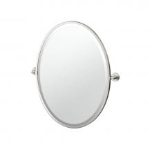 Gatco 4679F - Reveal 27.5''H Framed Oval Mirror SN