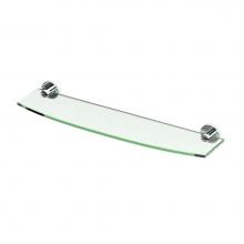 Gatco 4686 - CHANNEL GLASS SHELF,CHROME