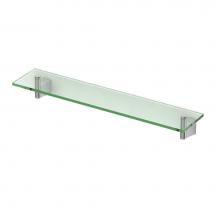 Gatco 4716 - Bleu Glass Shelf Chrome